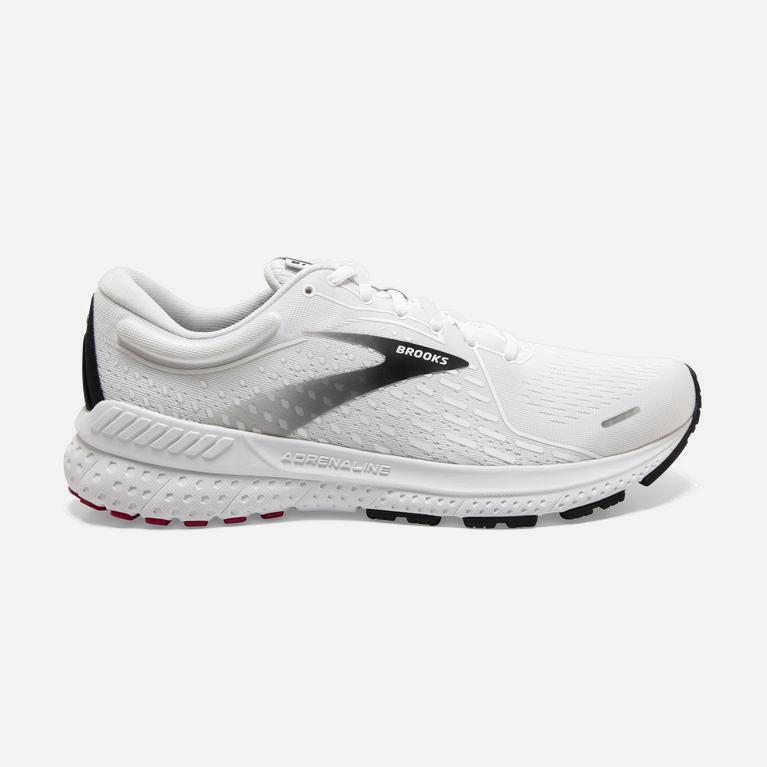 Brooks Adrenaline Gts 21 Israel - Men's Road Running Shoes - White/Black/Red (01982-LARZ)